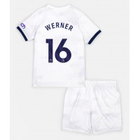 Stroje piłkarskie Tottenham Hotspur Timo Werner #16 Koszulka Podstawowej dla dzieci 2023-24 Krótki Rękaw (+ szorty)